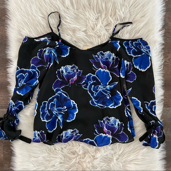 NWT Artelier Nicole Miller Silk Floral Top - Picture 4 of 4